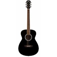 Aria AF-15 Folk Body Acoustic Guitar in Black