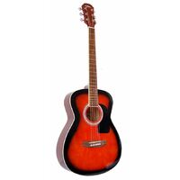 Aria ARAF15BS AF-15 Folk Body Acoustic Guitar in Brown Sunburst