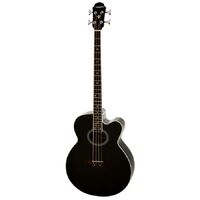 Aria Acoustic/Electric Bass Guitar Black