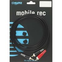 Klotz AY07200 2m Y Cable Mini Jack 3.5mm 2xRCA Cable