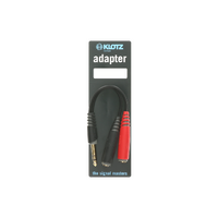Klotz AYS1 Short Y Adapter TRS 6.35mm To 2xTS 6.35 mm