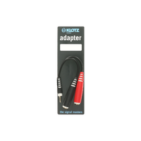 Klotz TRS 3.5mm Stereo To 2 x TS Socket 6.35mm Mono Y Adapter Short