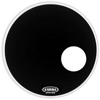 Evans BD22RB EQ3 Resonant Black Bass Drum Head, 22 Inch