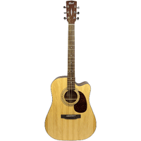Cort Earth 60CE Acoustic Guitar, Open Pore