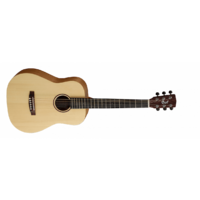 Cort Earth Mini Acoustic Guitar Open Pore Natural w/ Bag C10075