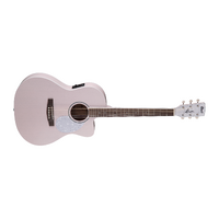 Cort Jade Classic Series PPOP Acoustic/Electric Guitar - Open Pore Pastel Pink