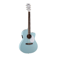 Cort Jade Classic Series SKOP Acoustic/Electric Guitar - Open Pore Sky Blue