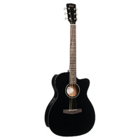 Cort L60CE BK Orchestral Acoustic/Electric Guitar Black Gloss