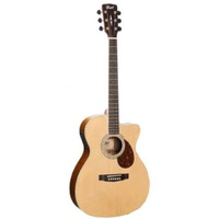 Cort C11176 L710F Natural Satin Acoustic Electric Guitar w/ Hardcase