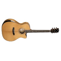 Cort Gold Edge Acoustic/Electric Guitar in Natural Gloss w/ Hard Case