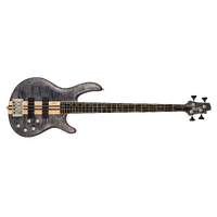 Cort A4 Plus FMMH OPLB 4 String Bass Guitar - Open Pore Blue Black