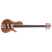 Cort A5 Beyond 5 String Bass Guitar Open Pore Bubinga Natural