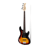 Cort GB34JJ 3TS 4 String Bass Guitar In Vintage Sunburst