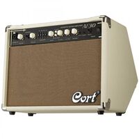 Cort AF30 30 Watt Acoustic Guitar Amplifier Ivory