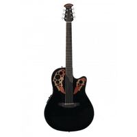 Ovation Celebrity Elite CE44-5 Mid Depth Acoustic/Electric Black