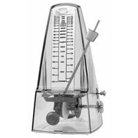 Cherry Metronome with Metal Mechanism & Bell in Transparent Clear Plastic Casing