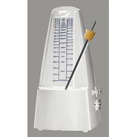 Cherry CM20WH Metronome w/Metal Mechanism and Bell - White Plastic