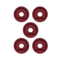 Cympads Chromatics Cellular Foam Cymbal Washers (5-Pieces) Crimson