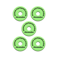 Cympads Chromatics Cellular Foam Cymbal Washers (5-Pieces) Green
