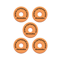 Cympads Chromatics Cellular Foam Cymbal Washers (5-Pieces) Orange