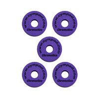 Cympads Chromatics Cellular Foam Cymbal Washers (5-Pieces) Purple