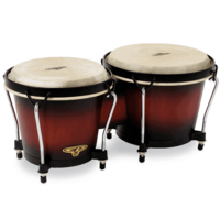 LP Percussion CP Traditional Wood Bongos 6" & 7" Vintage Sunburst