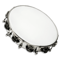 CP BY LP Percussion 10" Tambourine Tunable Metal Double Row