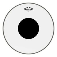 Remo CS-1320-10 Controlled Sound Bass Drum Head Skin 20 inch Clear With Black Dot