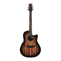 Ovation CS24P-ABLKW Celebrity Australian Exotic Blackwood Top Acoustic/Electric Guitar