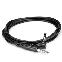 Hosa CSS110R 1/4" TRS to Right-Angle 1/4" TRS Balanced Interconnect Cable (10ft)