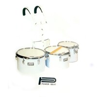 Powerbeat DA827 Tenor Cutaway Trio 81012" w/Harness - White