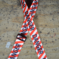 DANGER PRINTED WEBBING GUITAR STRAP