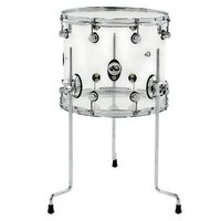 DW DDAC1214TTCL Design 12x14 Floor Tom Clear Acrylic