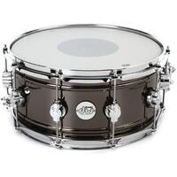 DW Design Series Black Nickel over Brass Snare Drum 14x6.5