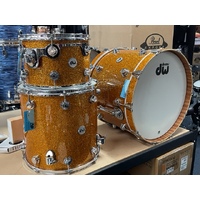 DW Collectors Maple Mahogany Burnt Orange Glass 3-Piece Shell Pack