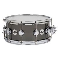 DW Collector's Series 14" x 6.5" Black Nickel Over Brass Snare
