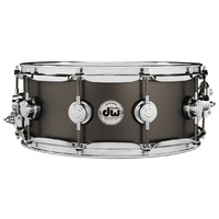 DW DRVD6514SVCBK 6.5x14" Collector's Series Satin Black over Brass Snare Drum