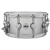 DW DRVM6514SVC Collector's Series 14X6.5 Rolled Aluminium Snare w/ Chrome Hardware