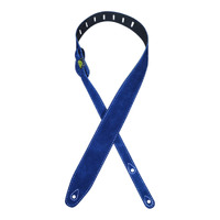 Blue Double Suede Guitar Strap