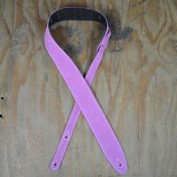 Colonial Leather Lilac Double Suede Guitar Strap