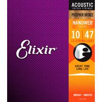 Elixir 16152 Nanoweb Phosphor Bronze 12 String Light 10-47