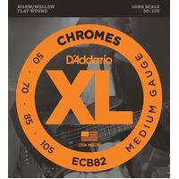 D'Addario ECB82 Bass Chromes Flat Wound Strings - 50-105 Long Scale Set
