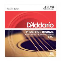D'Addario EJ17 Phosphor Bronze Acoustic Guitar Strings Medium 13-56
