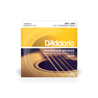 D'Addario EJ19 Light Top/Medium Bottom Acoustic Guitar Strings 12-56