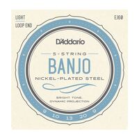 D'addario EJ60 5-String Banjo Nickel Light 9-20