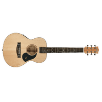 Maton EM-6 Mini Acoustic-Electric Guitar Sitka Spruce Top Satin Finish In Case