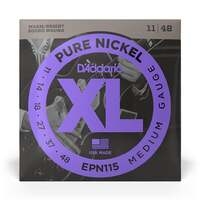 D'Addario EPN115 Pure Nickel Wound Electric Guitar Strings Blues-Jazz, 11-48