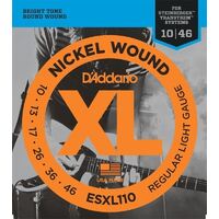 D'Addario ESXL110 Nickel Wound Electric Guitar Strings Regular Light Double Ball End 10-46