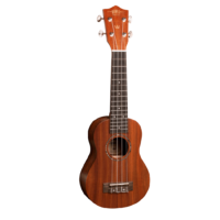 1880 EU100C Ukulele Co Concert Ukulele with Solid Mahogany Top - Natural Satin