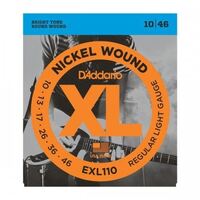 D'Addario EXL110 Nickel Wound Electric Guitar Strings, Regular Light, 10-46